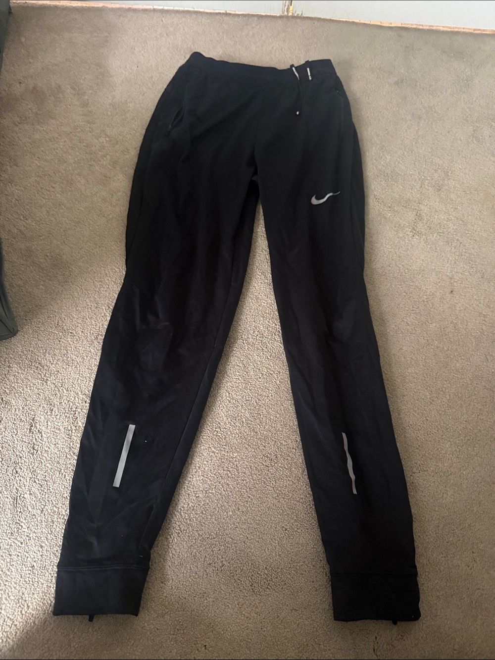 Nike Men’s Black Joggers with Reflective Swoosh